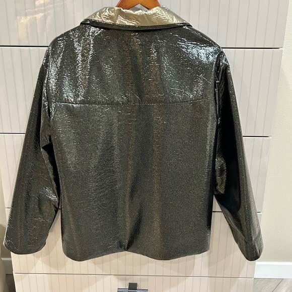 AKRIS PUNTO
Gold & Black Metallic Reversible Jacket - Picture 2 of 4
